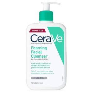 CeraVe Acne Control Face Cleanser, 2% Salicylic Acid Acne Treatment