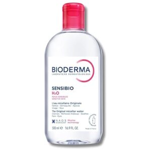 Bioderma - Sensibio, H2O Soothing Micellar Cleansing Water and Makeup Removing Solution for Sensitive Skin - Face and Eyes - 16.7 fl.oz.