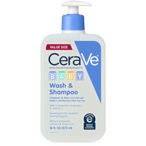 CeraVe Baby Wash & Shampoo - 8 oz, Pack of 4