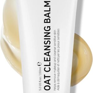 The INKEY List Mini Oat Cleansing Balm, Rich Balm Removes Makeup and Impurities, Reduces Redness, Travel Size,1.69 Fl Oz each