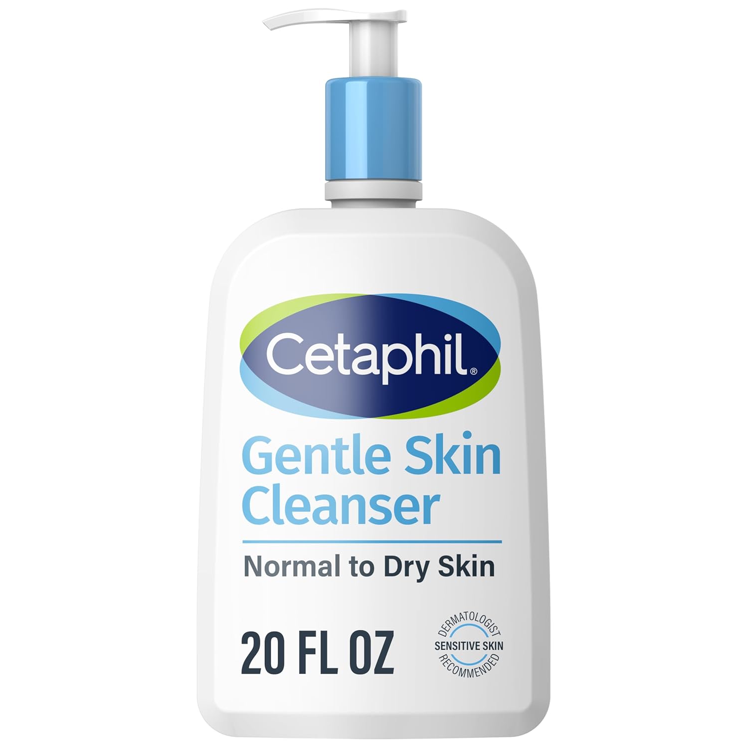 Face Wash by CETAPHIL, Hydrating Gentle Skin Cleanser for Dry to Normal Sensitive Skin, 16 oz, Fragrance Free, Soap Free and Non-Foaming