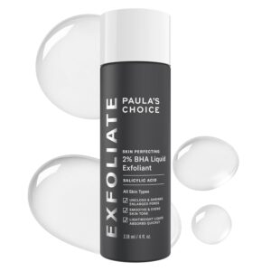 aulas Choice--SKIN PERFECTING 2% BHA Liquid Salicylic Acid Exfoliant--Facial Exfoliant for Blackheads, Care Enlarged Pores, Wrinkles & Fine Lines, 4 oz
