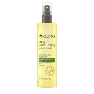Aveeno Daily Moisturizing Dry Body Oil Mist with Oat and Jojoba Oil for Dry, Rough Sensitive Skin - 6.7 fl oz