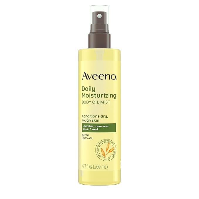 Aveeno Daily Moisturizing Dry Body Oil Mist with Oat and Jojoba Oil for Dry, Rough Sensitive Skin - 6.7 fl oz