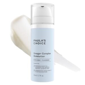 Paula's Choice Omega+ Complex Lightweight Face Moisturizer, Shea Butter & Plant Oils, Brightening Vitamin C - For Dry & Sensitive Skin
