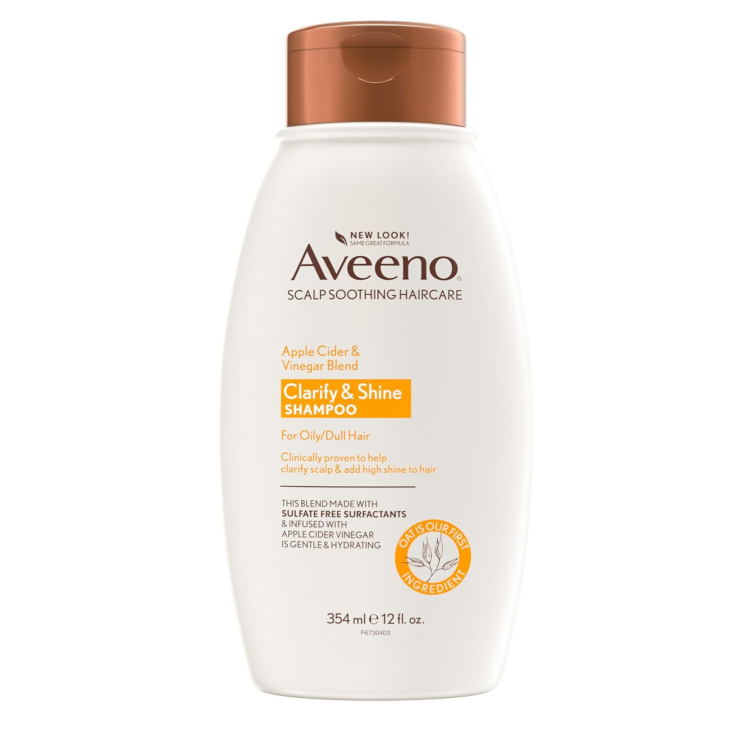 Aveeno Apple Cider Vinegar Sulfate-Free Shampoo - 12 Fl Oz
