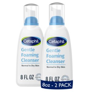 Cetaphil Gentle Foaming Cleanser, Face Wash for Sensitive and All Skin Types, 8 Oz