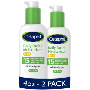 Cetaphil Daily Facial Moisturizer with SPF15, For Sensitive Skin, 4 oz