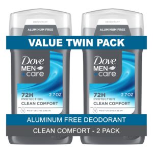 Dove Men+Care Deodorant Stick Moisturizing Deodorant For 72-Hour Protection Clean Comfort Aluminum Free Deodorant For Men, 3 Ounce (Pack of 2)