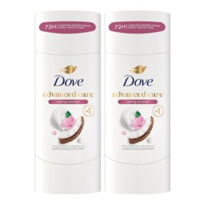 Dove Advanced Care Antiperspirant Deodorant Stick for Women, Revive, for 48 Hour Protection And Soft And Comfortable Underarms, 2.6 oz, 2 Count