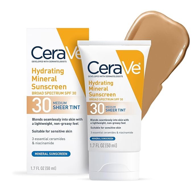 CeraVe Hydrating Sunscreen Face Sheer Tint SPF 30