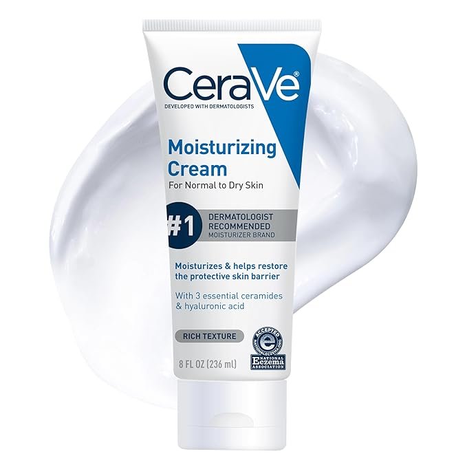 CeraVe Moisturizing Cream With Pump for Normal to Dry Skin with Ceramides