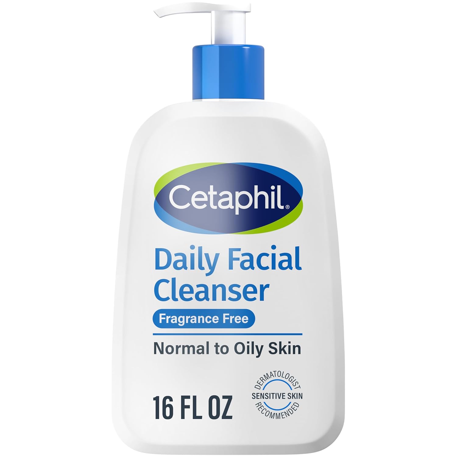 Cetaphil Daily Facial Cleanser for Combination to Oily, Sensitive Skin, 16 fl oz