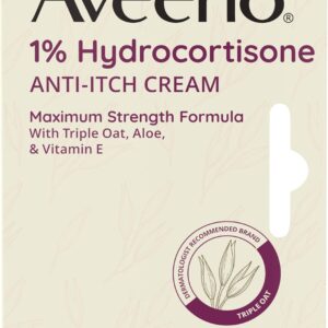 Aveeno Maximum Strength 1% Hydrocortisone Anti- Itch Cream - 1 oz Pack of 2