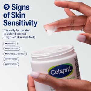 Body Moisturizer by CETAPHIL, Hydrating Moisturizing Cream for Dry to Very Dry, Sensitive Skin, 16 oz, Fragrance Free, Non-Comedogenic, Non-Greasy